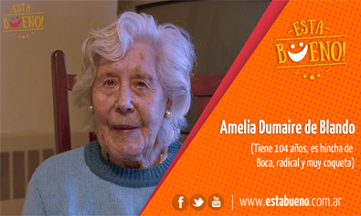 Conocé a Amelia, tiene 104 años